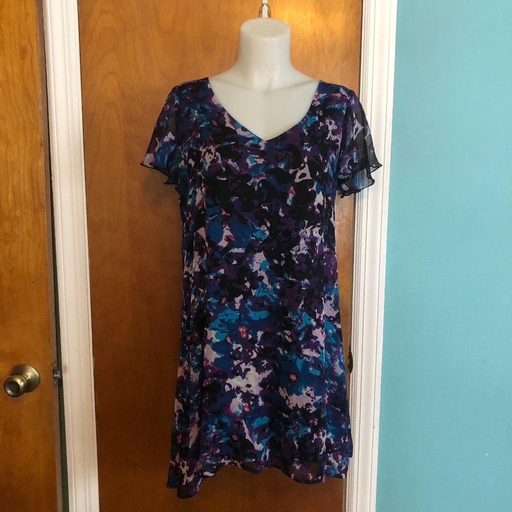 Express size medium loose fit multicolored dress